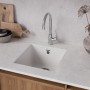 SINARA 400-U ЖАСМИН Мойка кухонная из кварц-гранита / 400*420*217 / Подстольный монтаж "LEMARK"