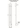 СТОЙКА ЭЛЕКТРО TRES ПРОФ (SENSOR QUICK TOUCH) БЕЛЫЙ МАТОВЫЙ 150/1200