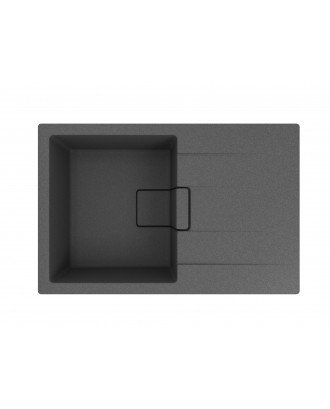 РИВЬЕРА 780 ЧЕРНЫЙ FS Кухонная мойка из кварц. композита / 780 * 510 * 230 "FLORENTINA"