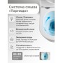 Унитаз напольный Grossman GR-4458MSQ безобод,белый матовый с тон крышкой,микролифт, смыв торнадо