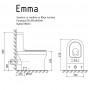 EMMA Унитаз напольный Дюропласт 670*390*800 HAYZBURG