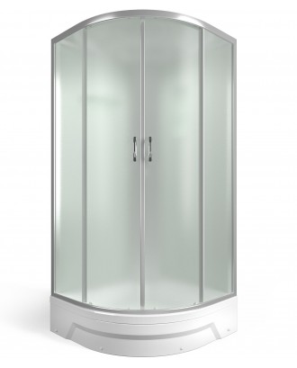 Душевая кабина ER 350926-C3 (90х90),  матов. стек., средний поддон