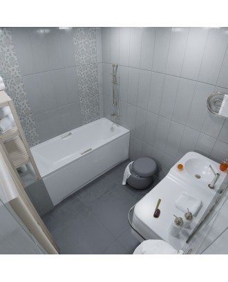 АЛЕКСА Ванна обрезанная 170*75 на каркасе "1Acreal"