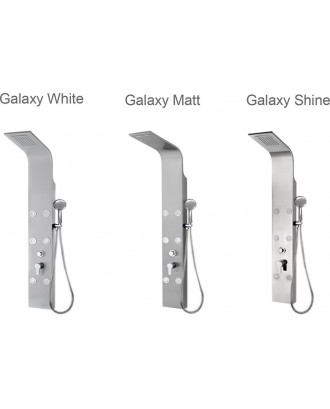 Панель Душевая Galaxy Matt с верхним водопадом 6 г/м нерж. сталь /мат хром