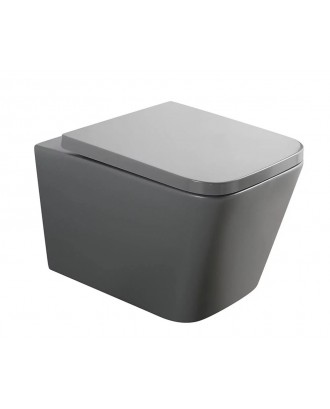 Pulo Унитаз подвесной VPU-51TGR(510x350x345) серый матовый VECONI