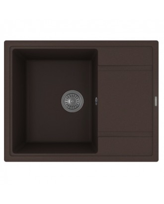 ЛИПСИ 650 БРАУНИ FG Кухонная мойка из кварцевого композита / 650 * 510 * 217 "FLORENTINA"