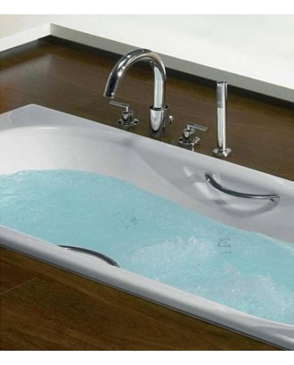 Roca MALIBU Ванна чугунная 160х75, противоскользящее покрытие, с отверстиями для ручек пр-во ИСПАНИЯ
