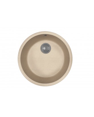 ВЕГА ЗЕРО ПЕСОЧНЫЙ Кухонная мойка из кварцевого композита / 490 * 490 * 217 "FLORENTINA"