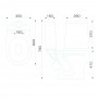 Gesso " Премиум-2 " Унитаз - компакт белый выпуск косой, сиденье термопласт микролифт