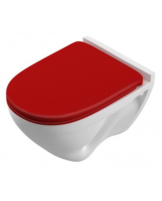ATTICA Color Red Унитаз подвесной + стульчак с микролифтом "SANITA LUXE"