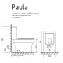 PAULA Унитаз напольный Дюропласт 695*385*805 HAYZBURG