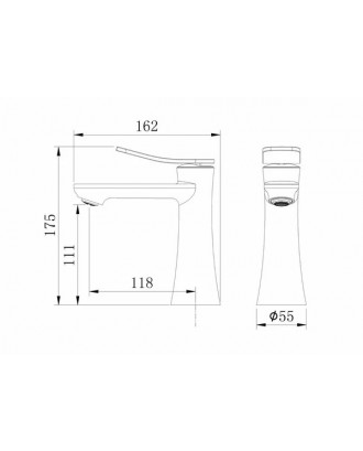 Advans 510.K35.09.100 Смеситель для раковины Хром глянец