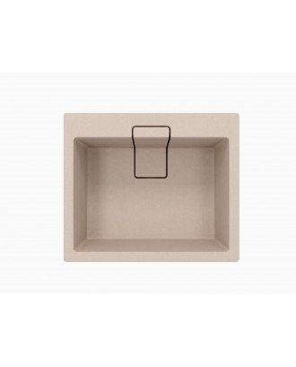 РИВЬЕРА 600 БЕЖЕВЫЙ FS Кухонная мойка из кварц. композита / 600 * 510 * 224 "FLORENTINA"