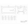 Ванна стальная 1.6х0.7+ножки 2,7 мм "TEVRO" Екатеринбург