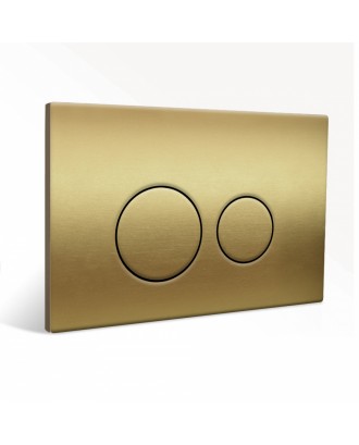 Кнопка квадратная для инсталляции нержавеющая сталь золото RD-8101 STAINLESS GOLD REDO