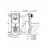 Инсталляция для унитаза 3в1 Grohe Rapid SL 38772001 BLACK (квадр. клавиша черная)