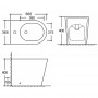 Тино - Биде напольное 560х365х400мм AZ-1380-F
