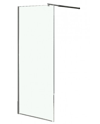 Душевая перегородка Loranto CS-L801 100 1000x1950 Walk-in. 6мм Доп.створка 20см