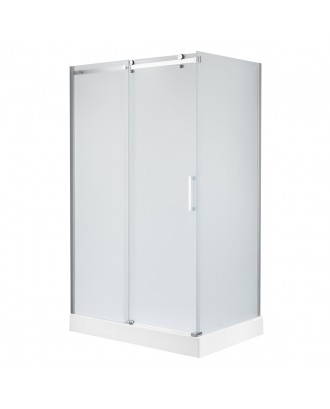 CS-502 120*90*197 Душевое ограждение в комплекте с поддоном 12,5см.Матовое стекло 8мм. Профиль "хром