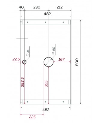 Тумба без раковины 1Marka GRUNGE LOFT 80П 1в.я Бетон темно-серый