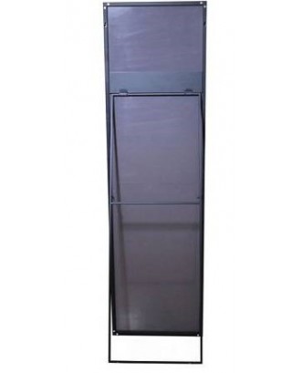 Роул 500х1760 Напольное зеркало в черной алюминиевой раме