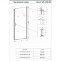 VN43В-70-01-C5 Душевая дверь cтекло прозрачное 70*195 "VECONI design italiano"