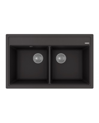 ЛИПСИ 820 АНТРАЦИТ FG Кухонная мойка из кварцевого композита / 820 * 510 * 217 "FLORENTINA"