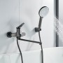 S6222T Смеситель для ванны 35 см Оружейная сталь