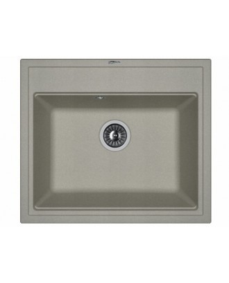 ЛИПСИ 600 СЕРЫЙ ШЕЛК FG Кухонная мойка из кварцевого композита / 600 * 510 * 217 "FLORENTINA"