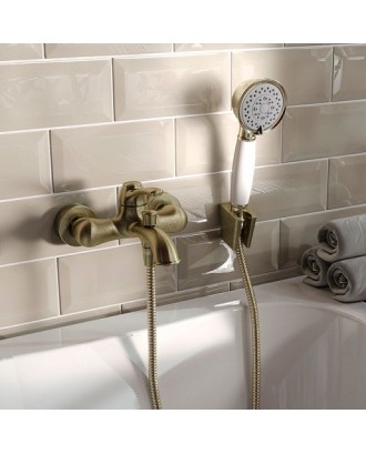 OLDIE (Бронза) Смеситель для ванны / Короткий излив "IDDIS"