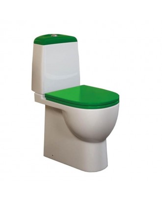 BEST LUX Унитаз Компакт Color Green с сиденьем микролифт  г.Самара "SANITA LUXE"