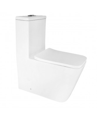 AZ-6203 Унитаз-моноблок АВАНТИ 360х640х775 безободковый, система смыва Tornado, с быстросъемным
