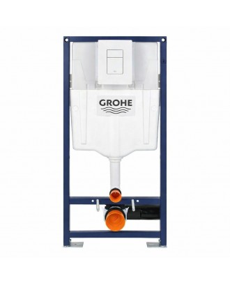 Инсталляция 580 RAPID SL + прямоугольная кнопка Белая 38321001