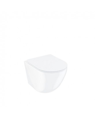 BLANCO Q Унитаз подвесной безободковый / торнадо с сиденьем дюропласт / микролифт "IDDIS"