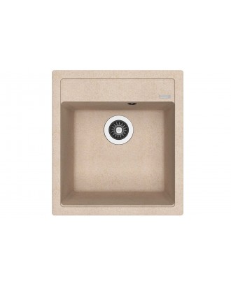 ЛИПСИ 460 ПЕСОЧНЫЙ FG Кухонная мойка из кварц. композита / 460 * 510 * 217 "FLORENTINA"