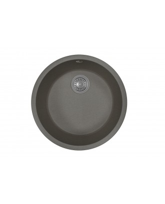 ВЕГА ЗЕРО ЧЕРНЫЙ Кухонная мойка из кварцевого композита / 490 * 490 * 217 "FLORENTINA"