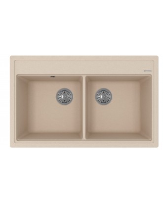 ЛИПСИ 820 БЕЖЕВЫЙ FG Кухонная мойка из кварцевого композита / 820 * 510 * 217 "FLORENTINA"