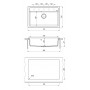 ЛИПСИ 770 АНТРАЦИТ FG Кухонная мойка из кварцевого композита / 770 * 510 * 217 "FLORENTINA"
