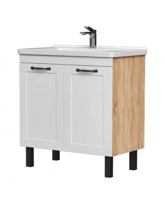 Lago 80.2D Тумба напольная Под Раковину Миранда 80