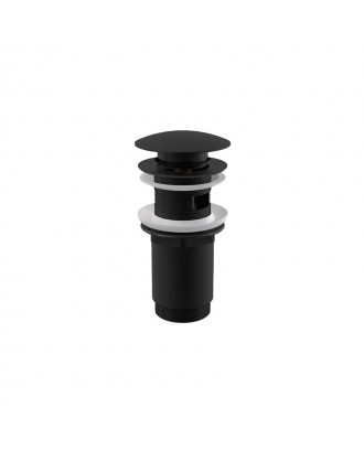 A392BLACK Донный клапан с переливом "ALCAPLAST"