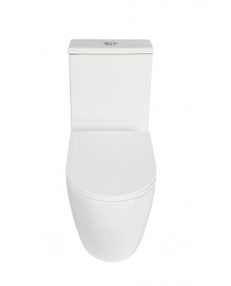 AN-020D Унитаз-моноблок (круглый), Торнадо,690*360*820 мм с сиденьем  (soft close) дюропласт, белый