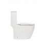 AN-020D Унитаз-моноблок (круглый), Торнадо,690*360*820 мм с сиденьем  (soft close) дюропласт, белый