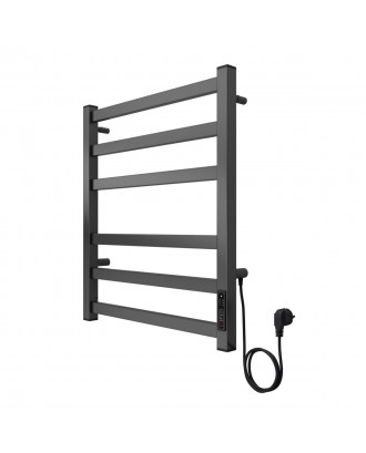 PALERMO 500/600 Полотенцесушитель электрический ГРАФИТ R 6 пер. AZARIO