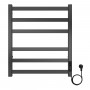 PALERMO 500/600 Полотенцесушитель электрический ГРАФИТ R 6 пер. AZARIO