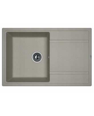 ЛИПСИ 780 СЕРЫЙ ШЕЛК FG Кухонная мойка из кварцевого композита / 780 * 510 * 217 "FLORENTINA"