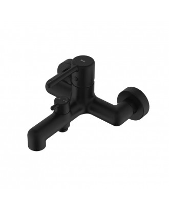 AIGER (Черный матовый) Смеситель для ванны / короткий излив "IDDIS"