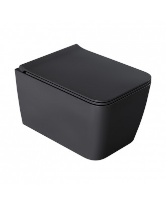 Zen подвесной унитаз с крышкой ANTHRACITE 967-SET-A
