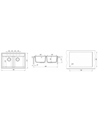 АСТРА 780 ДЮНА 780х510х217 мм