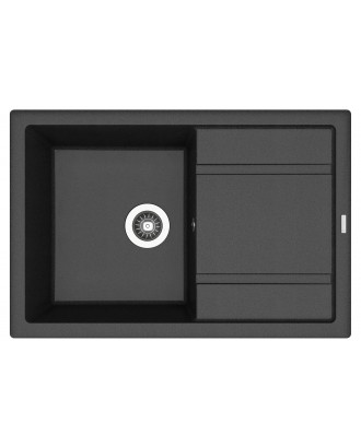 ЛИПСИ 760 АНТРАЦИТ FG Кухонная мойка из кварцевого композита / 760 * 510 * 217 "FLORENTINA"