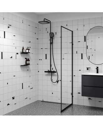 SPA HOME / SPHSBTKi06 / (Черный матовый) Душевая система / 3 функции / термостат "IDDIS"